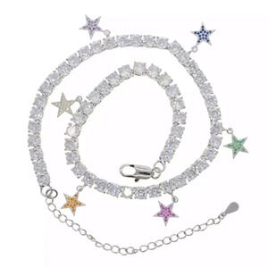 NEW! Dainty “Atlas” 18K Star Tennis Chain Choker
